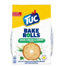 Сухарики TUC Bake Rolls Sour Cream & Onion 150г лук сметана Сухарики TUC Bake Rolls Sour Cream & Onion 150г лук сметана