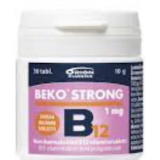 Витамины BEKO STRONG B12 1 MG 100 шт клубника Витамины BEKO STRONG B12 1 MG 100 шт клубника