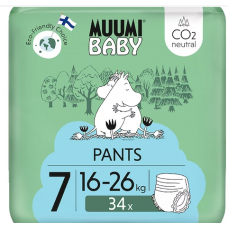 Подгузники Moomin Baby Walkers 7-34 шт 16-26 кг Подгузники Moomin Baby Walkers 7-34 шт 16-26 кг