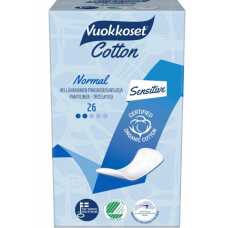 Ежедневная прокладка Vuokkoset Cotton Normal Panty Cover 26 шт Ежедневная прокладка Vuokkoset Cotton Normal Panty Cover 26 шт