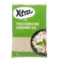 Длиннозерный рис Xtra pitkajyvainen riisi 2 кг Длиннозерный рис Xtra pitkajyvainen riisi 2 кг