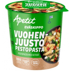 Готовый обед Apetit Evaskippo Vuohenjuusto-Pestopasta 300г паста с козьим сыром Готовый обед Apetit Evaskippo Vuohenjuusto-Pestopasta 300г паста с козьим сыром