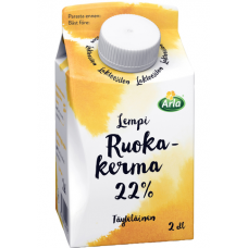 Сливки для приготовления Arla lempi ruokakerma 22% 200мл без лактозы Сливки для приготовления Arla lempi ruokakerma 22% 200мл без лактозы