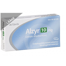 Противоаллергический препарат ALZYR 10 MG 10 таб Противоаллергический препарат ALZYR 10 MG 10 таб