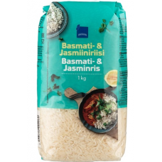 Смесь риса басмати и тайского жасминового риса Rainbow Basmati & Thai Riisi 1кг Смесь риса басмати и тайского жасминового риса Rainbow Basmati & Thai Riisi 1кг