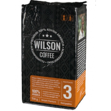 Кенийский молотый кофе Wilson Coffee №3 500г 100% средней обжарки Кенийский молотый кофе Wilson Coffee №3 500г 100% средней обжарки