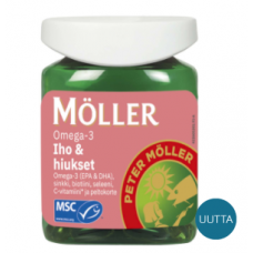 Капсулы MOLLER OMEGA-3 IHO & HIUKSET 60шт для кожи и волос Капсулы MOLLER OMEGA-3 IHO & HIUKSET 60шт для кожи и волос