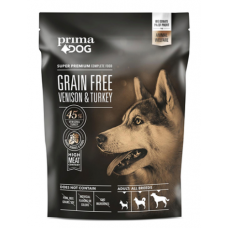 Беззерновой корм для собак PrimaDog 1,5 кг с олениной и мясом индейки Беззерновой корм для собак PrimaDog 1,5 кг с олениной и мясом индейки