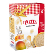 Детская каша из цельнозернового овса Piltti Puurojauhe 2x240г с манго и бананом Детская каша из цельнозернового овса Piltti Puurojauhe 2x240г с манго и бананом