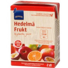 Фруктовый сок Rainbow hedelma 2dl яблоко апельсин маракуйя Фруктовый сок Rainbow hedelma 2dl яблоко апельсин маракуйя