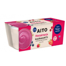 Ферментированный овсяный йогурт Fazer Aito Oat Yoghurt Wild Berry 2 x 125г ягоды Ферментированный овсяный йогурт Fazer Aito Oat Yoghurt Wild Berry 2 x 125г ягоды