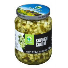 Огуречный салат Herkkumaa Kurkkukuutio 710/380г Огуречный салат Herkkumaa Kurkkukuutio 710/380г