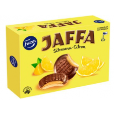 Бисквитное печенье Fazer Jaffa Lemon 300 г с мармеладной начинкой из лимона Бисквитное печенье Fazer Jaffa Lemon 300 г с мармеладной начинкой из лимона