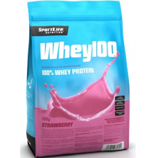 Клубничный порошок сывороточного протеина Sportlife Nutrition Whey100 700г Клубничный порошок сывороточного протеина Sportlife Nutrition Whey100 700г