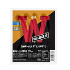 Колбаски гриль с сыром и перцем чили Atria Wilhelm Chili-sulatejuusto 350г Колбаски гриль с сыром и перцем чили Atria Wilhelm Chili-sulatejuusto 350г