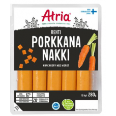 Сосиски с морковью Atria Rehti Porkkananakki 280г Сосиски с морковью Atria Rehti Porkkananakki 280г