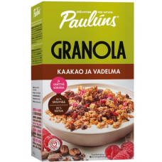 Мюсли с какао и малиной Pauluns Granola Kaakao Ja Vadelma 450г Мюсли с какао и малиной Pauluns Granola Kaakao Ja Vadelma 450г