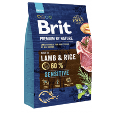 Сухой корм для собак с чувствительным пищеварением BRIT PREMIUM Sensitive 3кг баранина рис Сухой корм для собак с чувствительным пищеварением BRIT PREMIUM Sensitive 3кг баранина рис