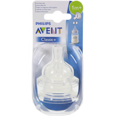 Соска Philips Avent Classic 2 отверстия 1 месяц + 2шт Соска Philips Avent Classic 2 отверстия 1 месяц + 2шт