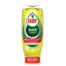 Средство для мытья посуды Fairy Max Power Lemon 450мл Средство для мытья посуды Fairy Max Power Lemon 450мл