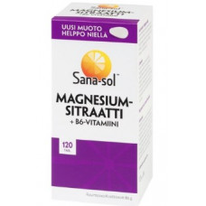 Витамины Sana-Sol Magnesiumsitraatti+B6 120шт Витамины Sana-Sol Magnesiumsitraatti+B6 120шт