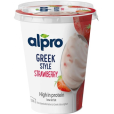 Соевый йогурт с клубникой Alpro Greek Style Strawberry 400г Соевый йогурт с клубникой Alpro Greek Style Strawberry 400г