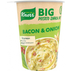 Готовая еда Knorr Snack Pot Big Bacon & Onion 76 г пюре бекон и лук Готовая еда Knorr Snack Pot Big Bacon & Onion 76 г пюре бекон и лук