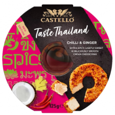Сыр сливочный Castello Chili & Ginger 125 г чили имбирь Сыр сливочный Castello Chili & Ginger 125 г чили имбирь