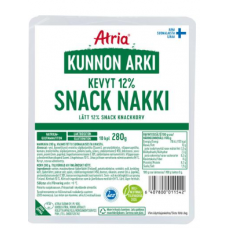 Куриные сосиски Atria Kuunon Arki Kevut 12% Snack Nakki 280г Куриные сосиски Atria Kuunon Arki Kevut 12% Snack Nakki 280г