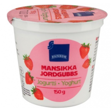 Йогурт Rainbow mansikka jogurtti 150г малина Йогурт Rainbow mansikka jogurtti 150г малина