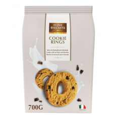 Печенье с шоколадной крошкой Feiny Biscuits Cookie Rings 700 г Печенье с шоколадной крошкой Feiny Biscuits Cookie Rings 700 г