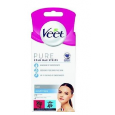 Восковые полоски Veet Pure для лица с холодным воском 20 шт Восковые полоски Veet Pure для лица с холодным воском 20 шт