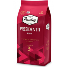 Кофе в зернах Paulig President Ruby 400г Кофе в зернах Paulig President Ruby 400г
