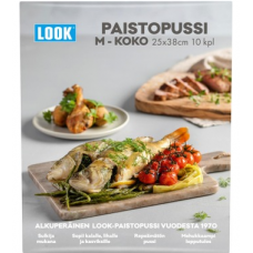 Пакеты для запекания Look Paistopussi 25см X 38см 10шт Пакеты для запекания Look Paistopussi 25см X 38см 10шт
