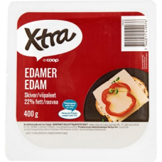 Сыр в нарезке X-tra Edam 22% 400г Сыр в нарезке X-tra Edam 22% 400г