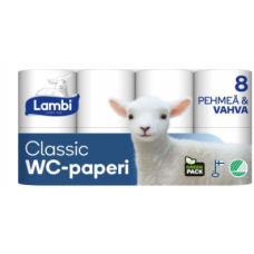 Туалетная бумага Lambi WC-paperi 8 шт Туалетная бумага Lambi WC-paperi 8 шт