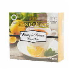 Чай в пакетиках Kandy King Tea Honey / Lemon 100шт х 1,5 г Чай в пакетиках Kandy King Tea Honey / Lemon 100шт х 1,5 г